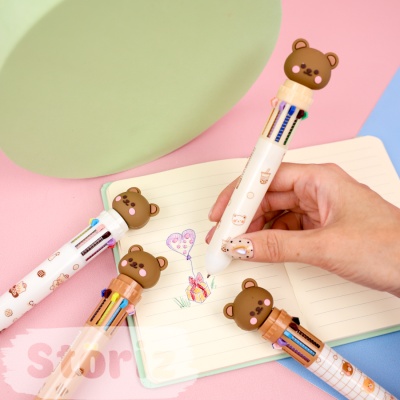 Ручка 10в1 "Bear" в ассортименте 1шт