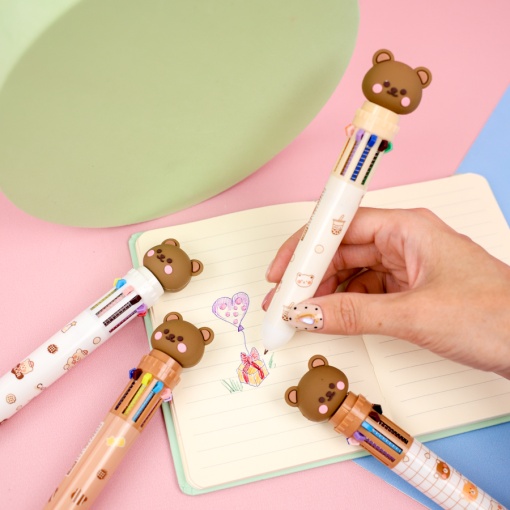 Ручка 10в1 "Bear" в ассортименте 1шт