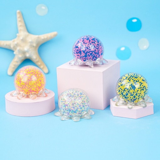 Игрушка-антистресс "Осьминожка" светящаяся