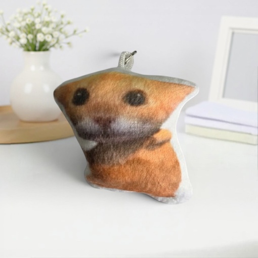 Мягкий брелок "Meme cat" со звуком, мяумяу