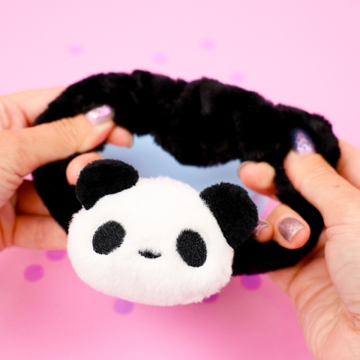 Резинка для волос плюшевая "Cute animals", панда