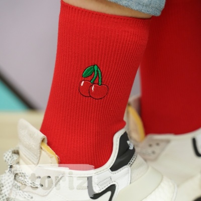 Носки "Fruit" красный, 37-40