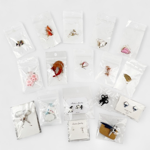 Серьги "Котики" №E5867-7, белый