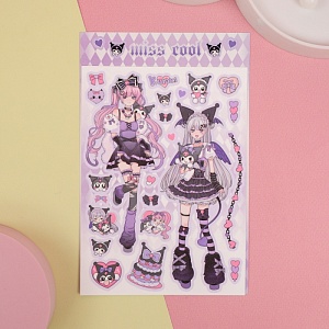Набор наклеек "Miss Cool" kuro №2, 158x115 мм