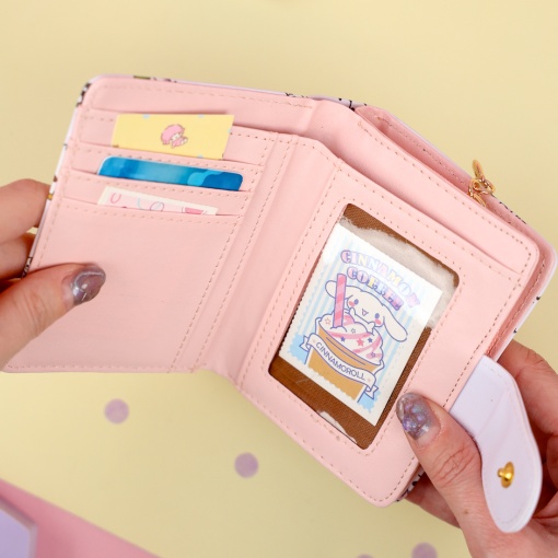 Мини-кошелек "Котейкины будни" сиреневый