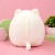 Мягкая игрушка "Котик с авокадо" белый, 35 см