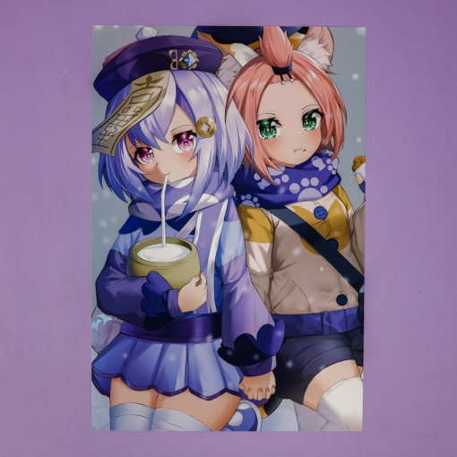 Набор постеров "Genshin Impact" 8 шт, 42х29см (№ 07) оптом