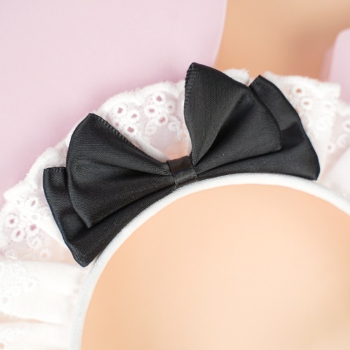 Ободок "Мейдочка" черный