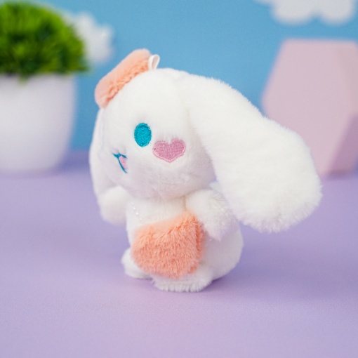 Мягкий брелок "Синнамон" персиковый, 10 см