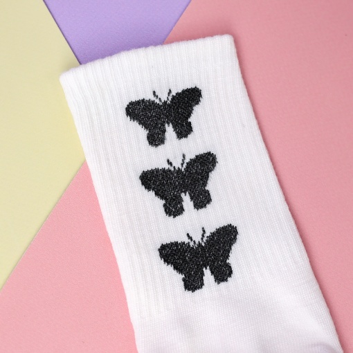 Носки "Butterfly №5" белый, 37-42 р.