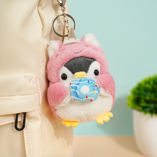 Мягкий брелок "Пингвин в костюме единорога "10 см