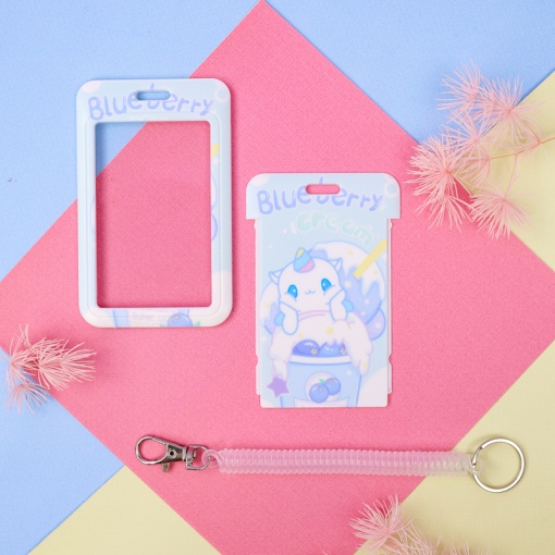 Брелок-чехол для карты "Unicorn", blueberry creum