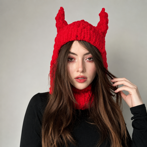 Шапка "Devil" красный