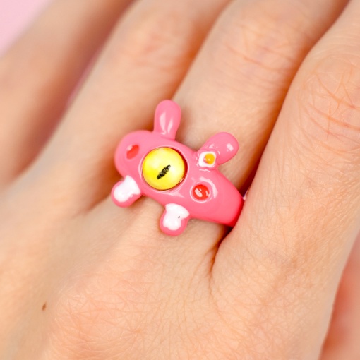 Кольцо "Монстрик", лиловый