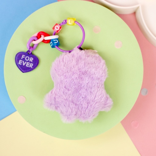 Мягкий брелок "Монстрик" №Q1064-3, фиолетовый