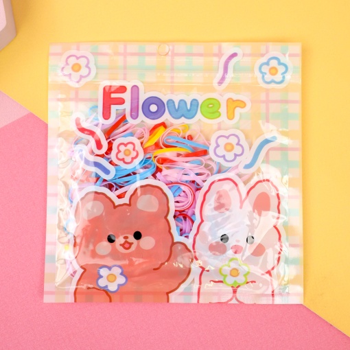 Набор силиконовых резинок для волос "Bunny №8"