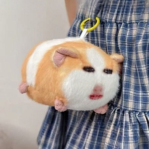 Мягкий брелок "Meme hamster" со звуком, фея