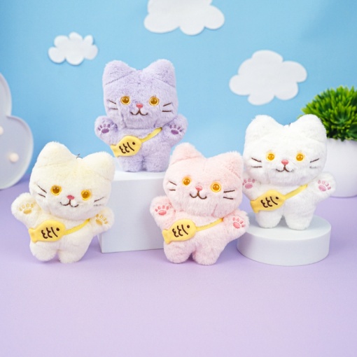 Мягкий брелок "Котик" 12 см