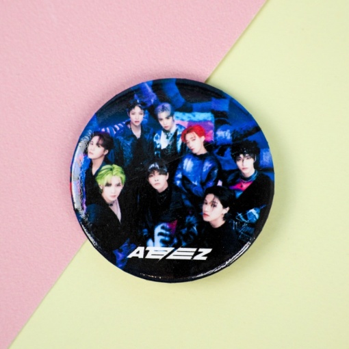 Значок круглый "K-pop" Ateez №1, 56мм