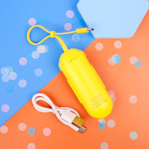 PowerBank "Cat" желтый, Type-C (2000 mAh)