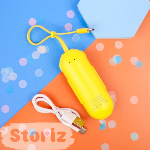 PowerBank "Cat" желтый, Type-C (2000 mAh)