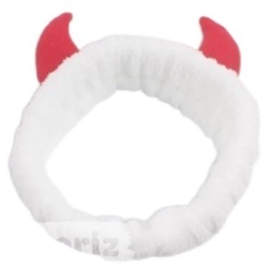 Повязка для волос "Devil" белый
