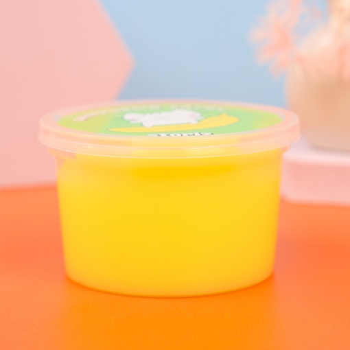 Слайм йогуртовый "Стекло" банановый, 180гр