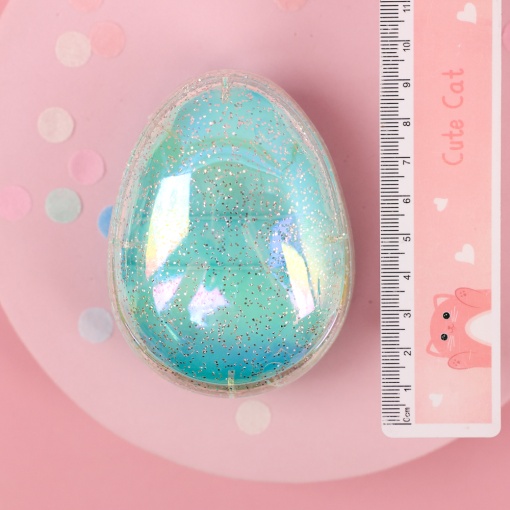 Расческа "Звездное небо" зеленый с блестками