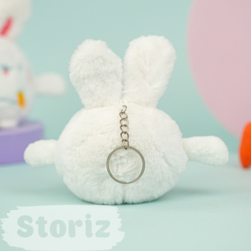 Мягкий брелок "Funny Bunny" белый, 10 см