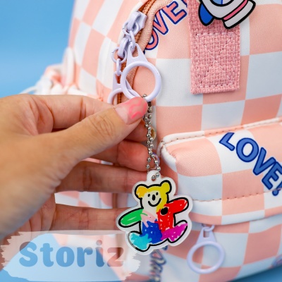 Сумка "Love bear" розово-белый