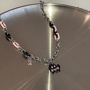 Ожерелье "Funny black cat"