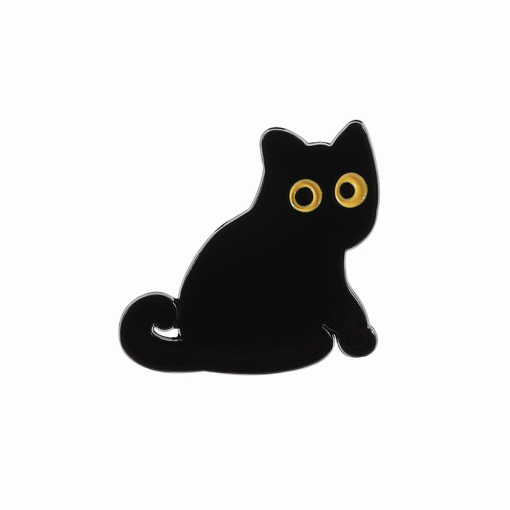 Значок-брошь "Black cat" QHXZ3585