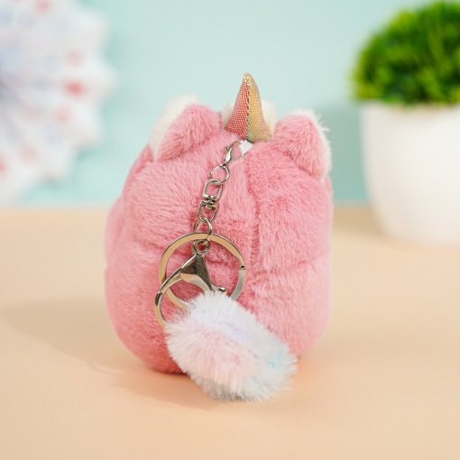 Мягкий брелок "Пингвин в костюме единорога "10 см