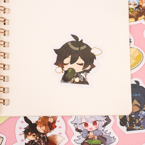 Наклейки для стикер бомбинга "Genshin Impact" №1, 60 шт.