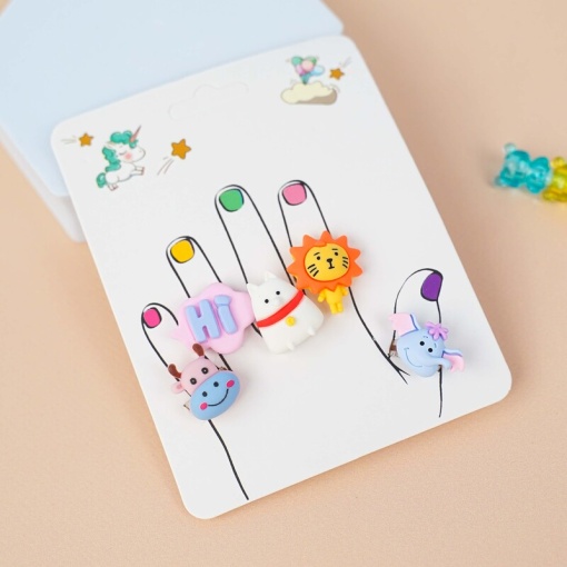 Набор колец "Зверята"