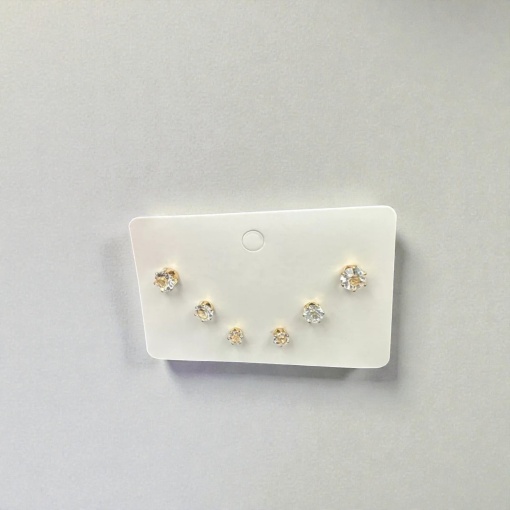 Набор сережек "Кристалл" 3 пары