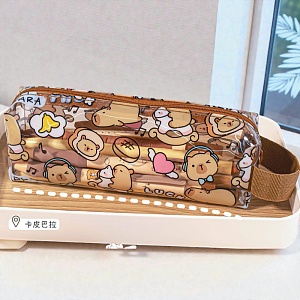 Пенал "Капибара" luck, прозрочный