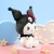 Мягкая игрушка "Куро" розовый с бантиком, 20см