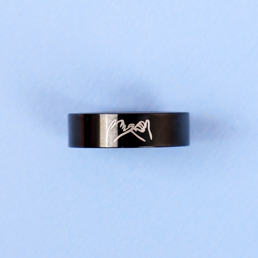 Кольцо "I Love you" черный
