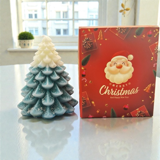 Свеча-арома "НГ Большая Елочка" градиент, в ассортименте 1шт оптом