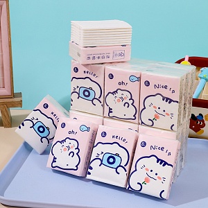 Салфетки бумажные "Chubby cat" в ассортименте, 1уп