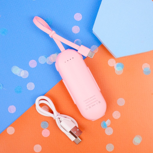 PowerBank "Cat" розовый, Type-C (2000 mAh)
