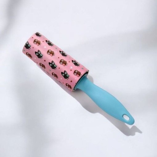 Ролик для одежды "Mini" совы, розовый