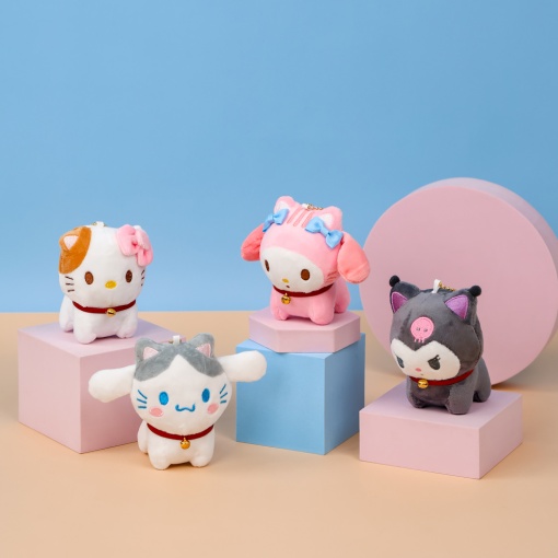 Брелок мягкий "Санрё" в ассортименте, 1 шт.  (НЕ ИСПОЛЬЗОВАТЬ)