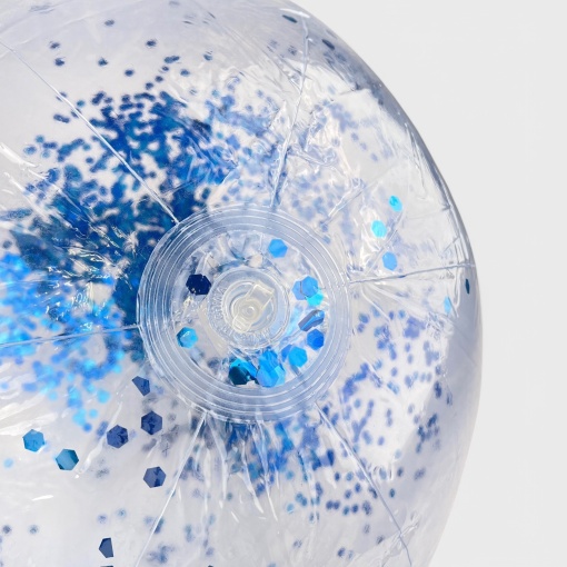 Пляжный мяч "Блестки" синий, 40см