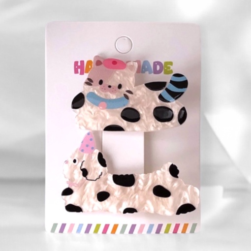 Набор заколок "Cat&Dog" Пятнышки, 2шт