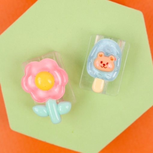 Насадка для кабеля "Мороженое и цветок" 