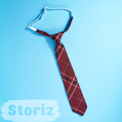 Галстук "Wine Red Plaid" на резиночке