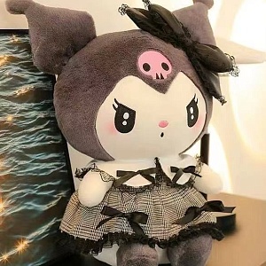 Мягкая игрушка "Kuro" черно-белое платье, 23см