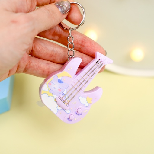 Брелок-антистресс "Гитара", фиолетовый